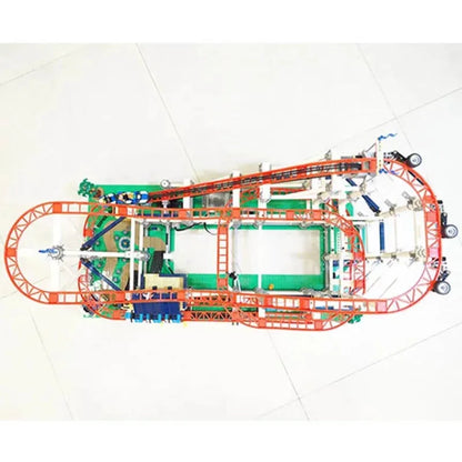 Big Roller Coaster Model Fairground Building Blocks Bricks Compatible 10261  65688 15039 Children Birthday Christmas Gift Toy