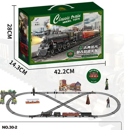 Remote Control Track Train Simulation  Electric Toy Trains Set Christmas Gift     Toys for Age 3 4 5 6 + Kids