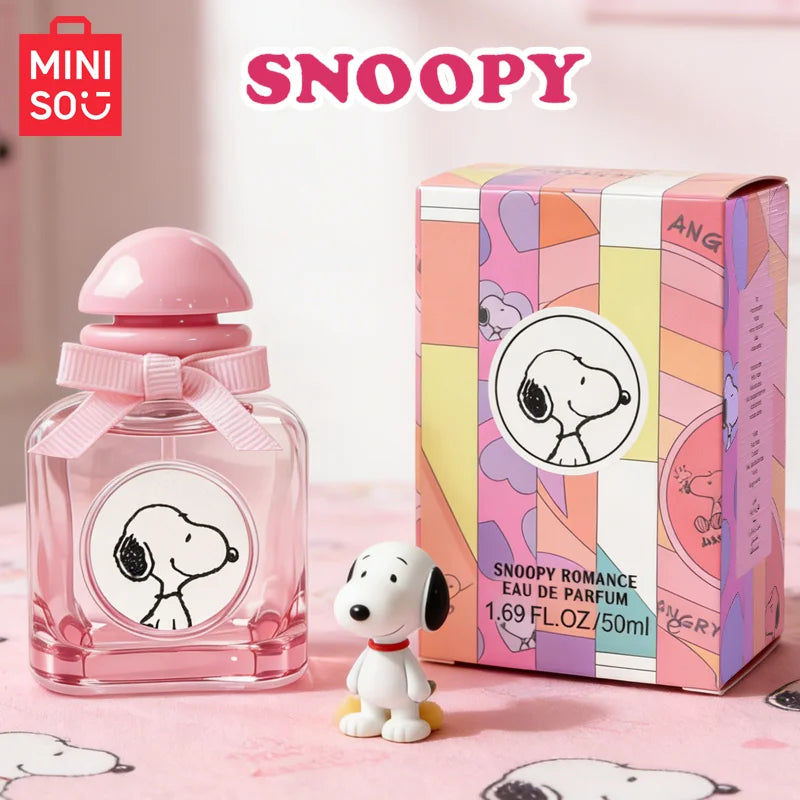 MINISO & SNOOPY Women Perfume Original Luxury Fruity Floral Fragrance For Woman Spray 50ML Girl Birthday Present Children Gift