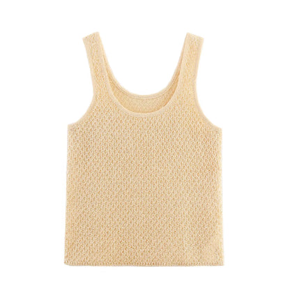 EtherealBe Pearl Embellished Knitted Vest for Women