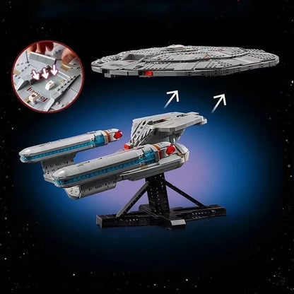 3600Pcs New Version Star Trek USS Enterprise NCC-1701-D Large Building Blocks Set Model Display Gift for Adults & Kids