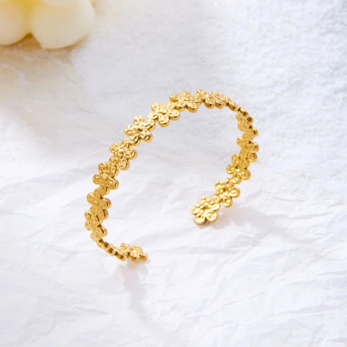 Exaggerated Metal Shell Starfish Flower Bangles Bracelets For Women Men Stainless Steel Fish Bow Heart Open Cuff Bangle Jewelry