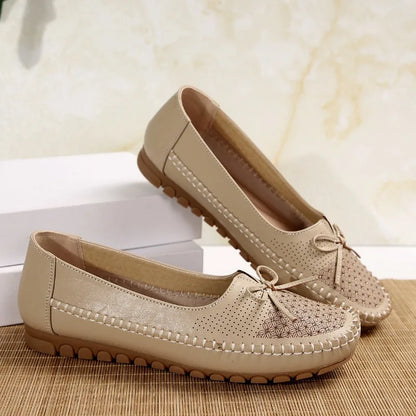Women's Shoes 2025 New Slip on Women's Flats Casual Round Toe Flat Shoes Women Breathable Loafers Shallow Comfort Shoes Ladies