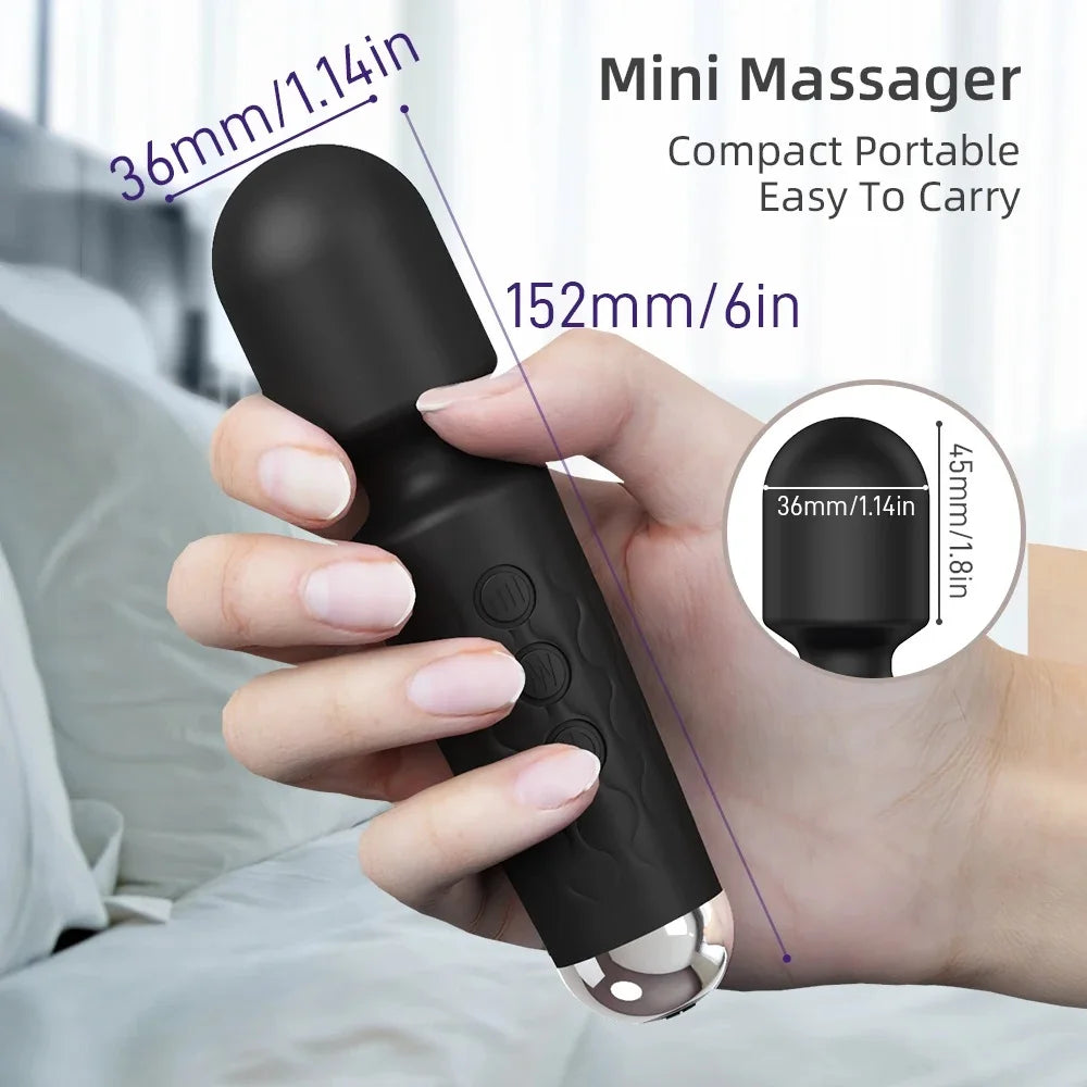 Portable Electric Massage Stick with 8 Adjustable 20 Modes, Suitable for The Back/Neck/Legs/Waist, Relieving Fatigue