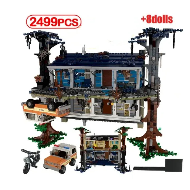 HOT TOY 2499Pcs Stranger Things The Upside Down Building Blocks Model Brick Kit Compatible 75810 for Kids Adult Toys Gifts