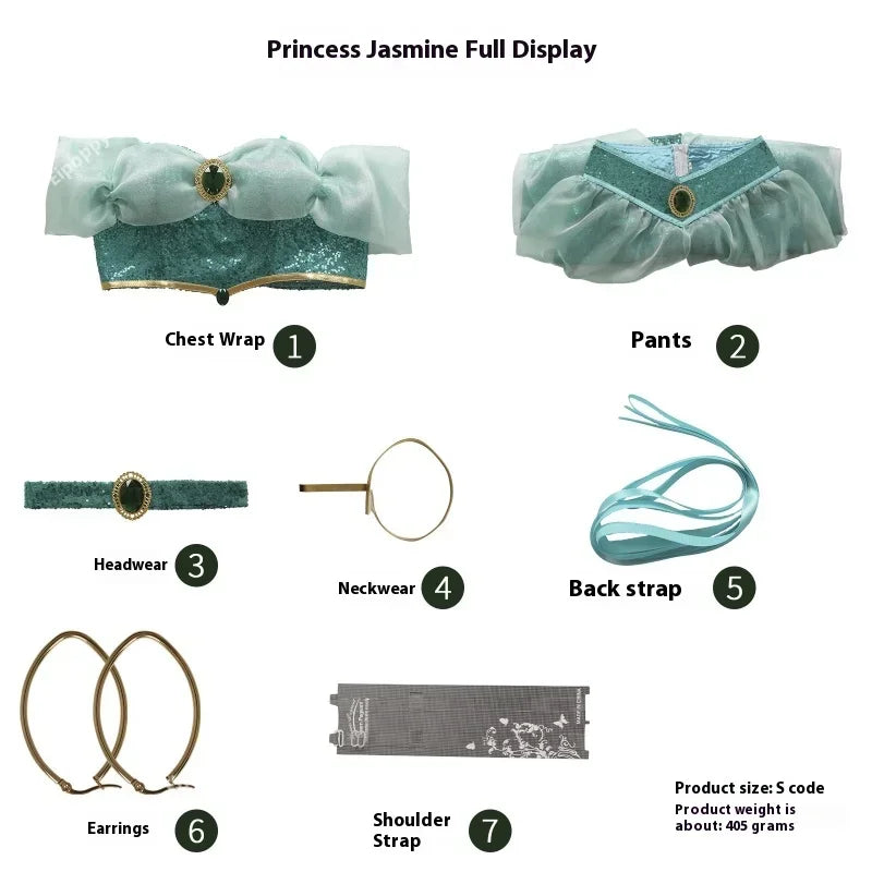 Cosplay Costumes, Adult Performance Costumes, Christmas Ladies' Birthday Parties, Carnival Jasmine Princess Dresses