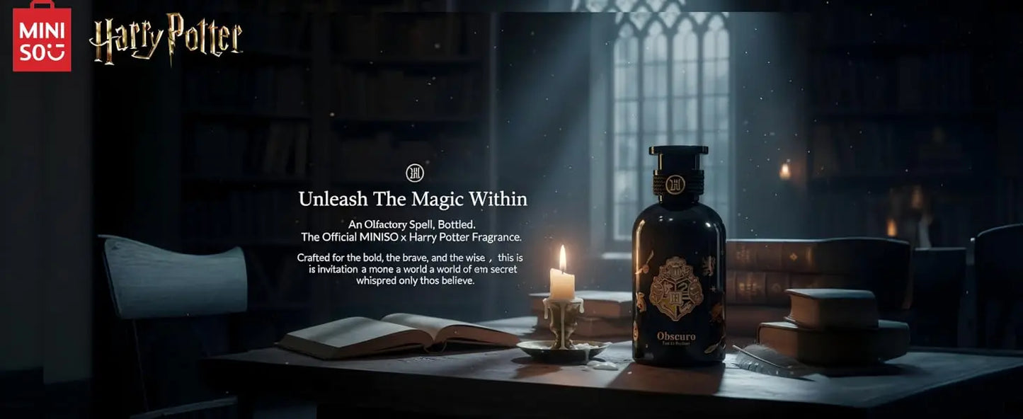 MINISO & Harry Potter Perfume For Men Original Luxury Arabes Woody Long Lasting Eau De Parfum Fragrance Gift For Men 100ML Spray