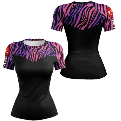 Compression Combat BJJ Rash Guards Grappling MMA Jiu Jitsu Rash Gurd Fight Wear Short Sleeves Quickly Dye Athletic t-shirts