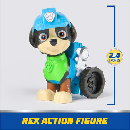 Original Paw Patrol Rex’s Dinosaur Rescue Vehicle with Collectible Action Figure Anime Doll Kids Toy Birthday Christmas Gift