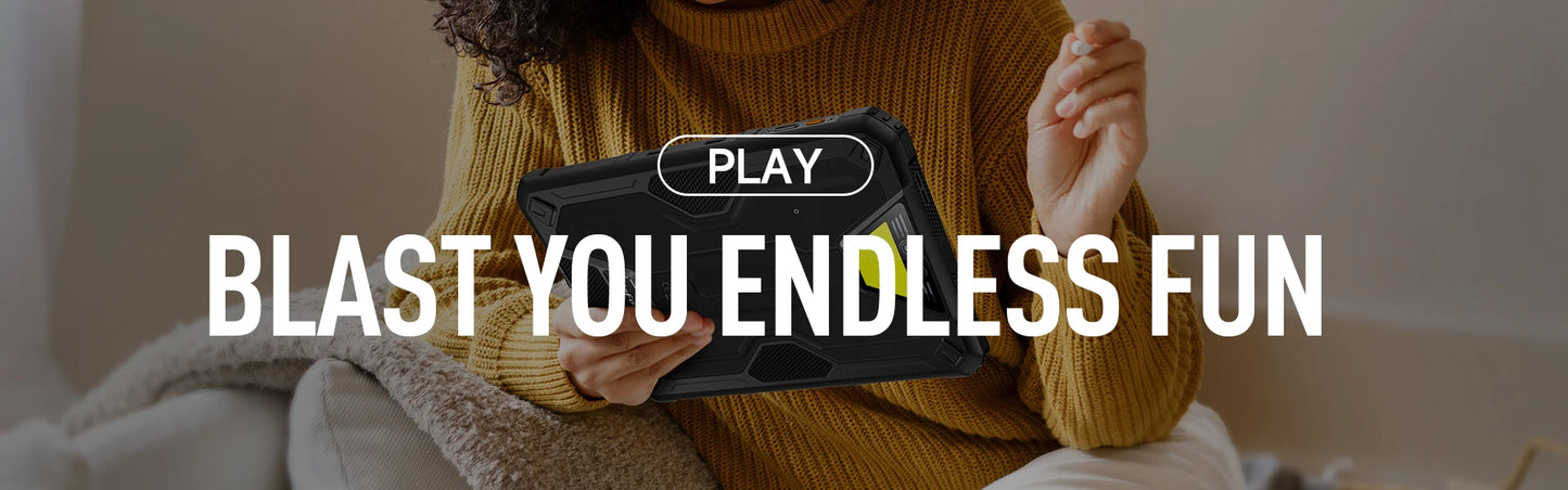 Ulefone Armor Pad 2 Rugged Tablet, 11" 2K, 18600 mAh ,IP68/IP69K Android 13 NFC GPS 4G Tablet Up to16GB +256GB LED Camping light