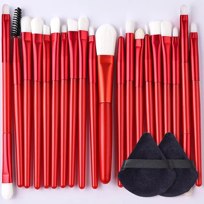 8/22/34Pcs Makeup Brush Set Portable Soft Eyeshadow Brushes Powder Foundation Brush Multipurpose Blending Cosmetic Beauty Tool