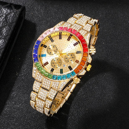 Diamond Women's Watches Gold Watch Ladies Wrist Watches Luxury Brand Rhinestone Women Bracelet Set Watches Female Relogio