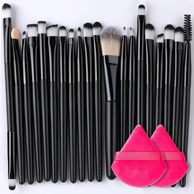 8/22/34Pcs Makeup Brush Set Portable Soft Eyeshadow Brushes Powder Foundation Brush Multipurpose Blending Cosmetic Beauty Tool