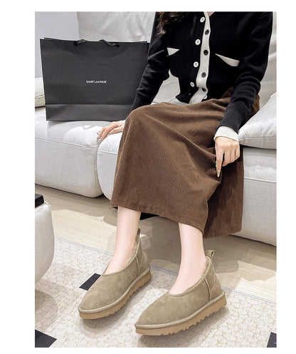 2025 Women Winter Ultra Mini Boot Designer Australian Platform Boots for Leather Warm Ankle Fur Booties Luxury Boots round toe