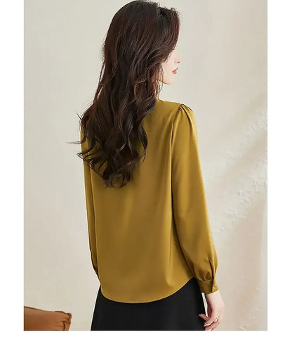 Early Spring Tops for Women Shirts for Spring Wear 2025 New French Temperament New Chinese Puff Sleeve Cardigan