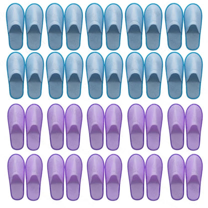 12-320Pairs Disposable Hotel Slippers Customized Wedding Slippers Non-Slip Brushed Slipper Unisex Guest Slippers for Travel/Home