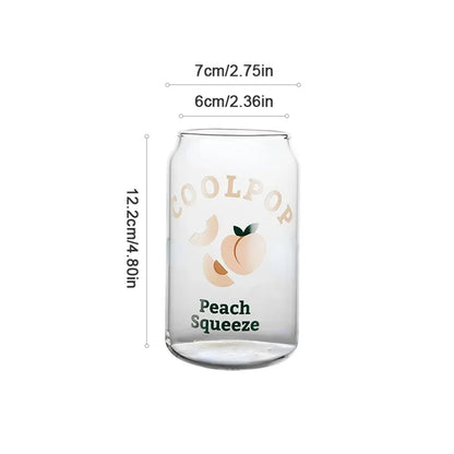 Creative Can Shape Glass Cup Tea Juice Milk Coffee Mug Wine Glass Drink Cup Borosilicate Glass Drinkware Glasses Mug Tumblers