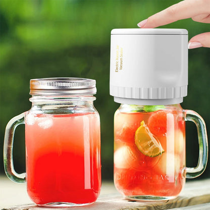 Electric Mason Jar Vacuum Sealer BPA Free Cordless Food Storage Vacuum Sealer with Mason Jar Lids Odorless Attachment