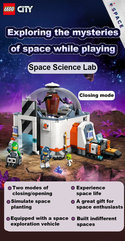 LEGO 60439 Space Science Lab CITY series 560pcs Buiding Blocks Model Kit DIY Toys For Boys Girl Children Gift ages 6+