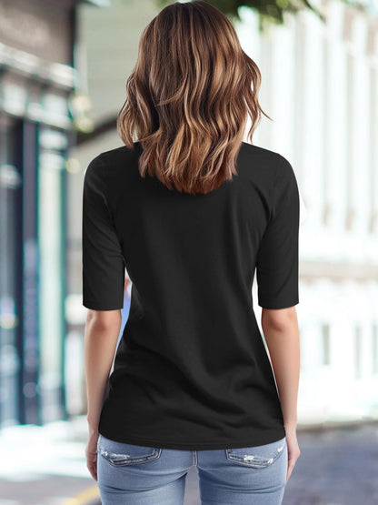 Autumn new elegant and versatile women's three-piece set with long sleeves and round neck.
