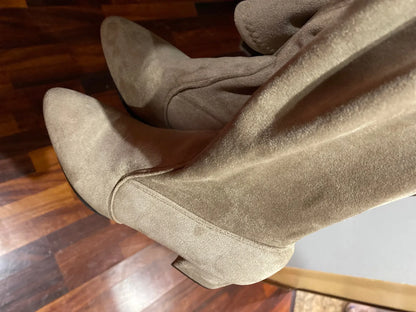 Thigh High Boots Women 2023 Winter Fashion Boot New Over Knee Boots Women Shoes Sexy High Heels Botas Red Warm Fur Black Boots