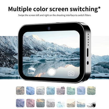 New 4K Digital Camera Night Vision Triple Lens 3Inch HD 64MP Touch Screen Entertainment Digital Camera OTG Transmission 3600mAh