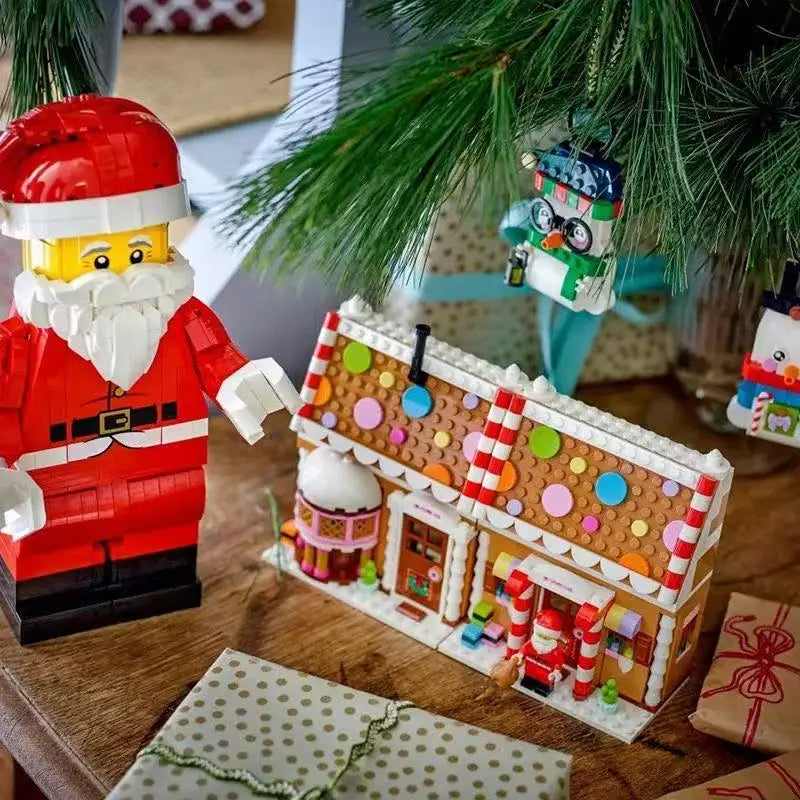 Christmas Up-Scaled Santa Claus Man Fit 40820 761pcs Building Blocks Birthday Fun Holiday Home Decor Christmas Gifts