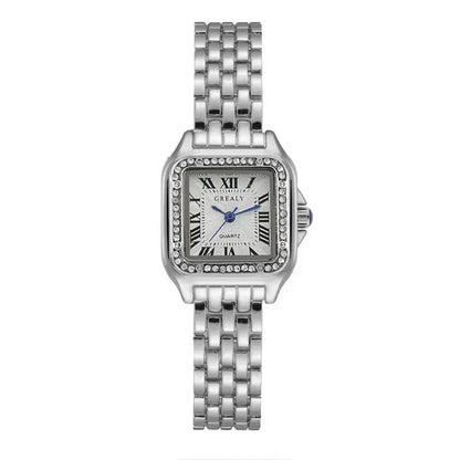 MAYZHISU Luxury Women's Watches Classic Brand Square Ladies Quartz Wristwatches Alloy Strap Business Female Clock Bracelet watch