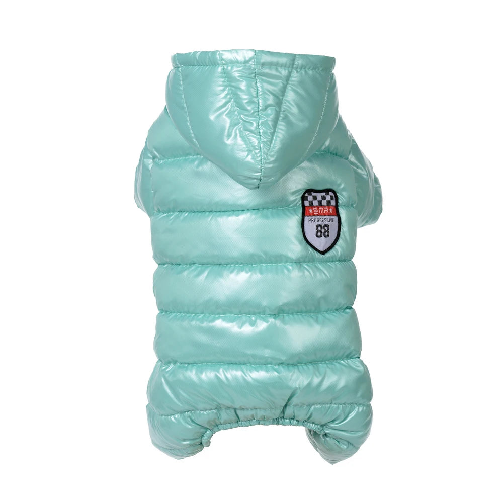 Autumn Winter Dog Clothes Warm Hooded Dog Coat Jacket For Small Dogs Waterproof Puppy Pet Jumpsuits Chihuahua Clothing Overalls