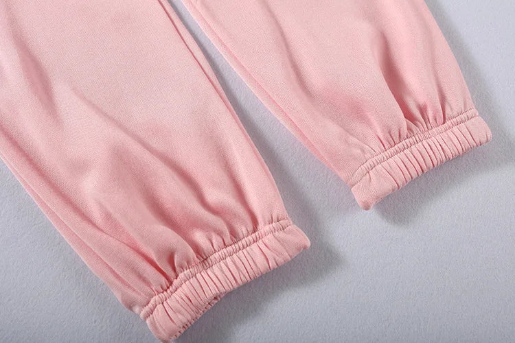 autumn tracksuit outfit set Women Two Piece Set hoodies Hooked Leisure Wide Leg Long Pants Sets Slim Fit Office Ladies Autumn