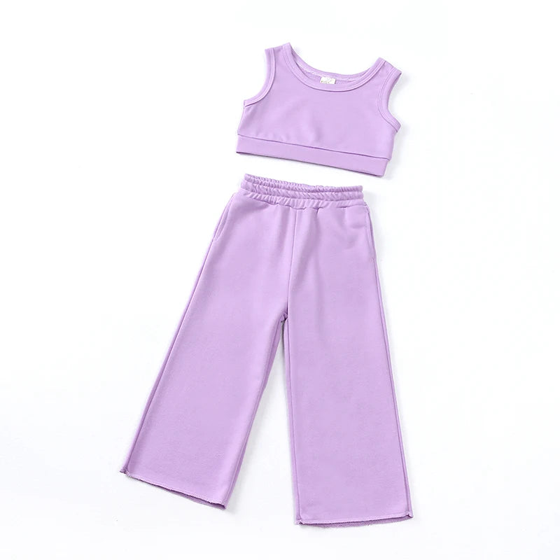 Children Sets for Girls Fashion 2025 New Style Girls Suits for Children Girls + Headband 3pcs. Set Cute Girls