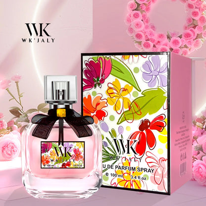 WK JALY Floral Drunk Eau De Parfum Spray, Women's Perfume, With Notes of Rose, Sandalwood, Long Lasting Fruity Fragrance, 100ml