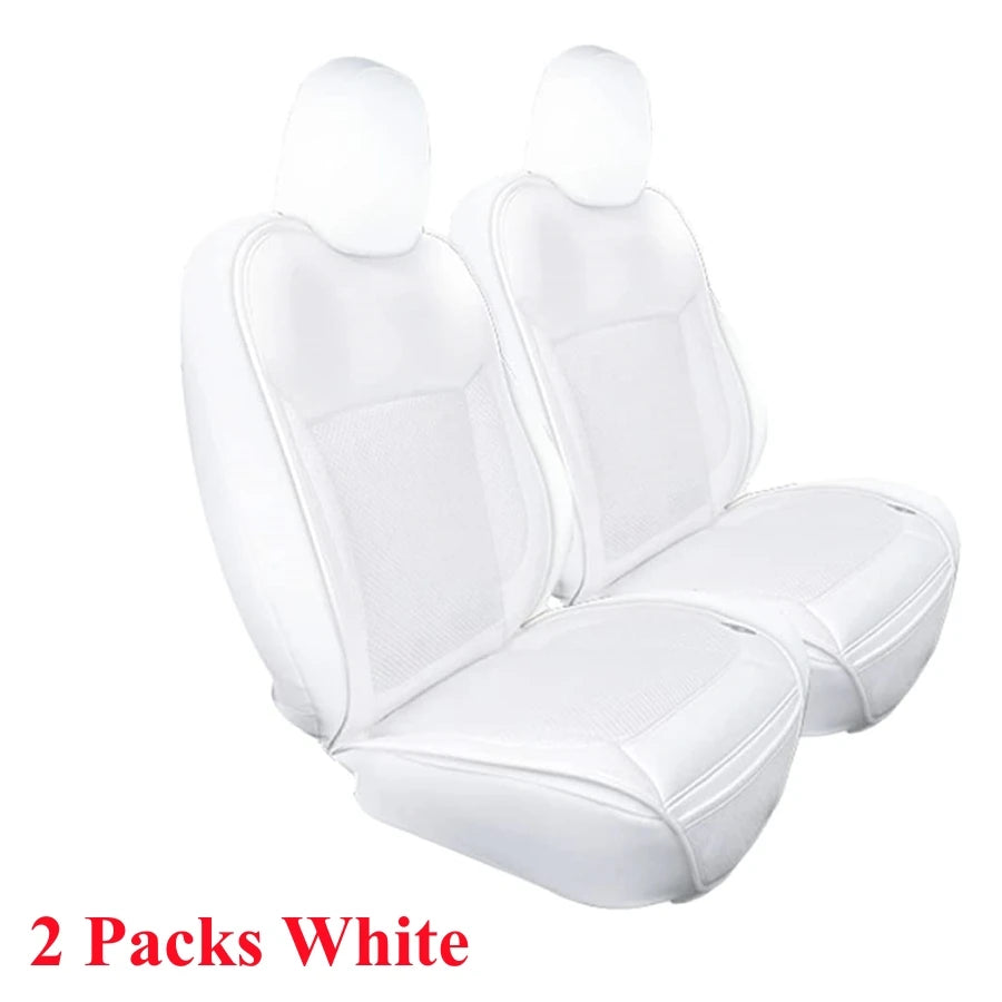Upgrade Tesla Model Y Model 3 Smart Cooling Car Seat Cushion for Summer Driving Breathable Seat Cover with 10 Fans 15s Cool Down