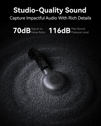 Hollyland Lark M2S Wireless Microphone for iPhone Camera Android PC Noise Cancellation Microphone for Photography Vlog Interview
