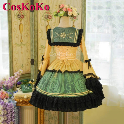 CosKoKo Komeiji Koishi Cosplay Touhou Project Costume Elegant Gorgeous Sweet Formal Dress Halloween Party Role Play Clothing New