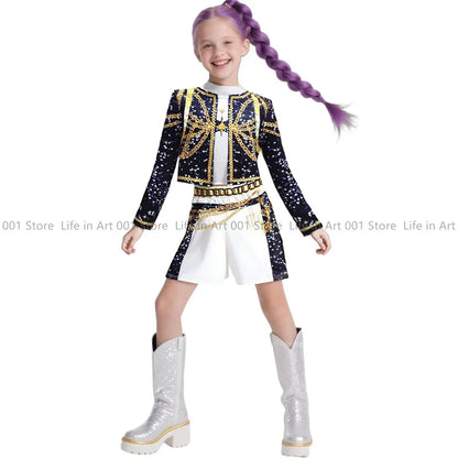 EtherealBe Kids Demon Hunter Cosplay Outfit for Girls