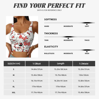 EtherealBe Hello Kitty Sports Bra for Women