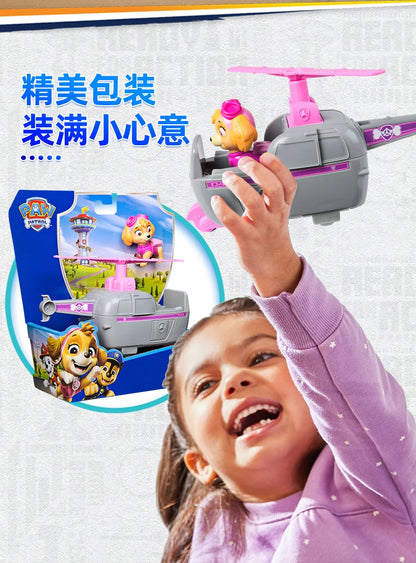 Original Paw Patrol Rex’s Dinosaur Rescue Vehicle with Collectible Action Figure Anime Doll Kids Toy Birthday Christmas Gift