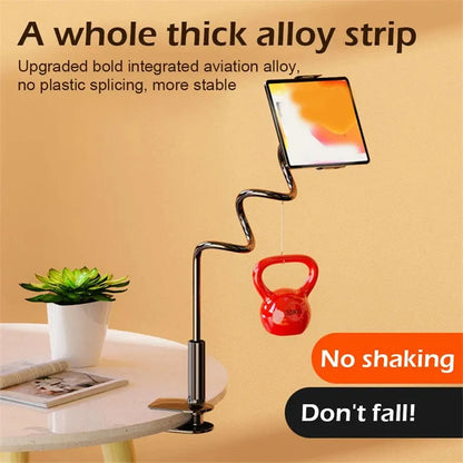 Universal Tablet Stand for Bed Rotatable Phone Holder for 4-12.9'' iPad Samsung Gooseneck Lazy Flexible Long Arm Tablet Bracket