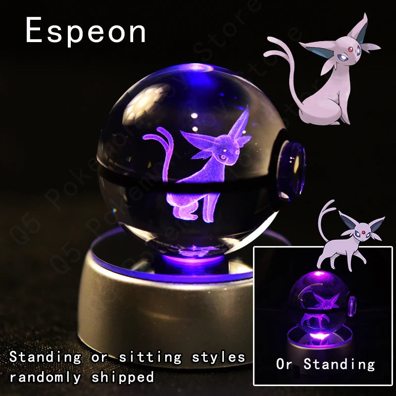 EtherealBe Pokemon 3D Crystal Ball Night Light