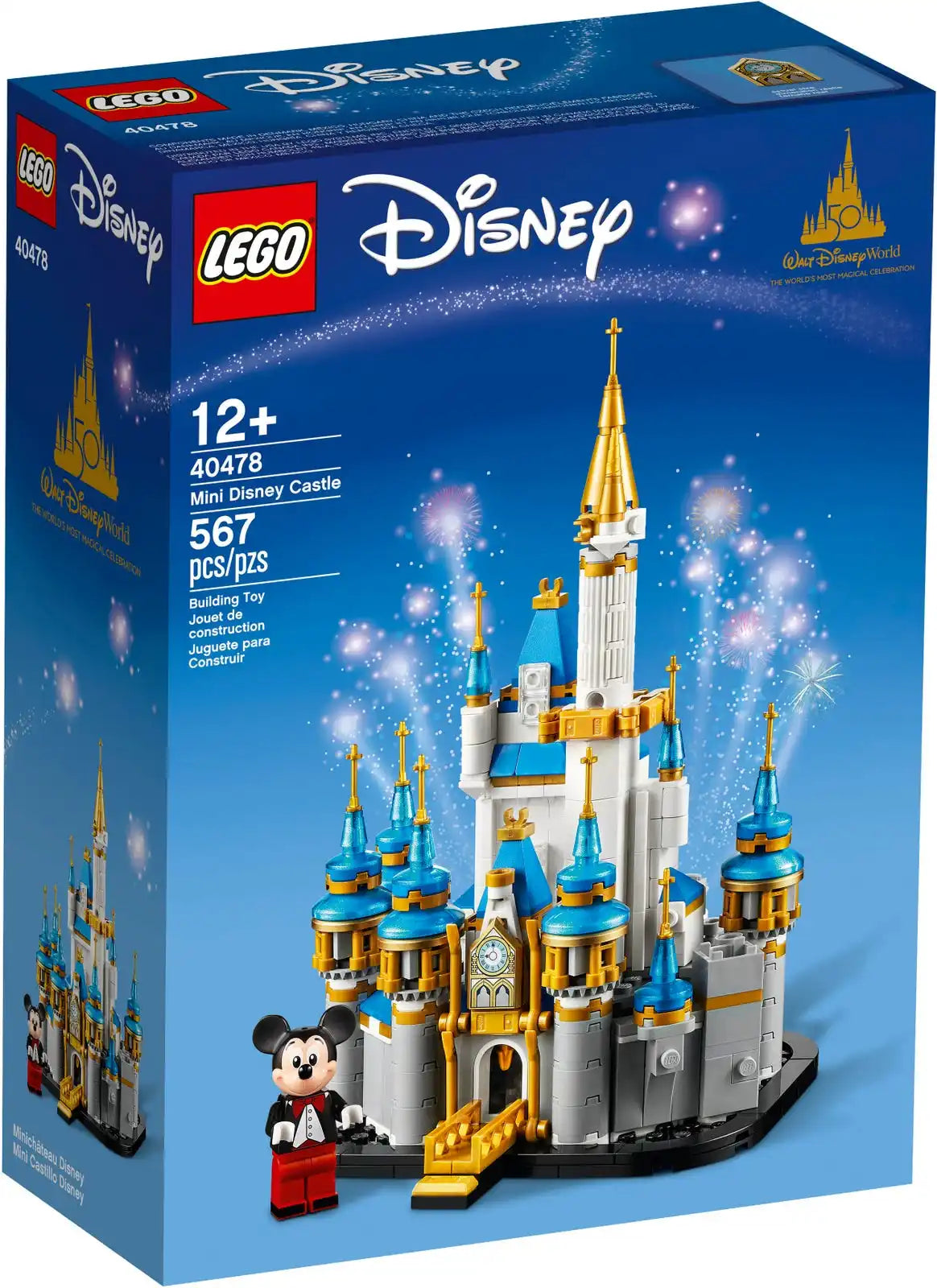 Lego block toy 40478 mini Disney castle toy desktop decoration ornament block boy and girl gift
