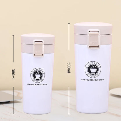 500ml water bottle Thermos Coffee Mug Double Wall Stainless Steel Tumbler Vacuum Flask Bottle Thermo  Travel Free Shipping