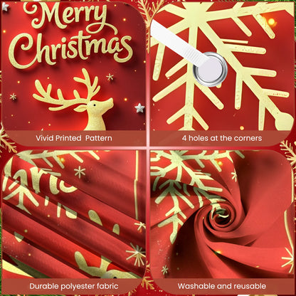 Christmas Hanging Flag Porch Door Banner Christmas Decorations For Home 2025 Ornaments Xmas Gifts Navidad New Year Decor 2026