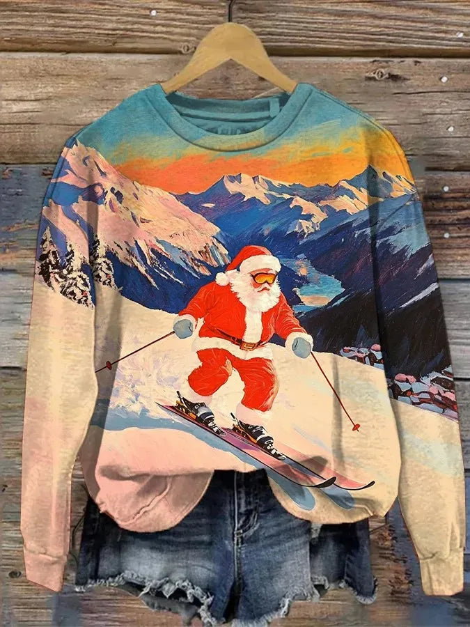 Fashion Women's Art Printed Sweatshirt 3D Print O-Neck Long Sleeve Tops Summer Casual Women's Clothing Apparel Y2K Streetwear