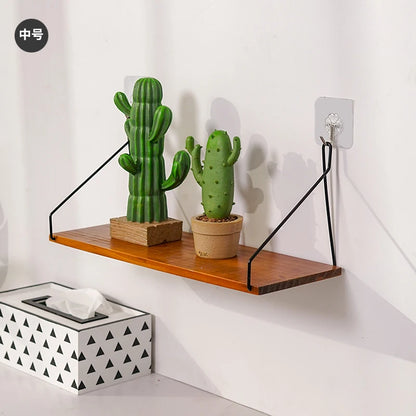 Nordic Wooden Wall Hanging Shelves Living Room Decor Display Stand Home Wall Decoration Bedroom Storage Shelf