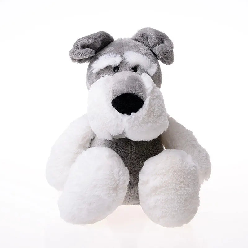New 25/35cm Cute Plush Toy Jungle Brothers Schnauzer Dog Soft Plush Animal Toy Baby Comfort Doll Children Best Christmas Gift