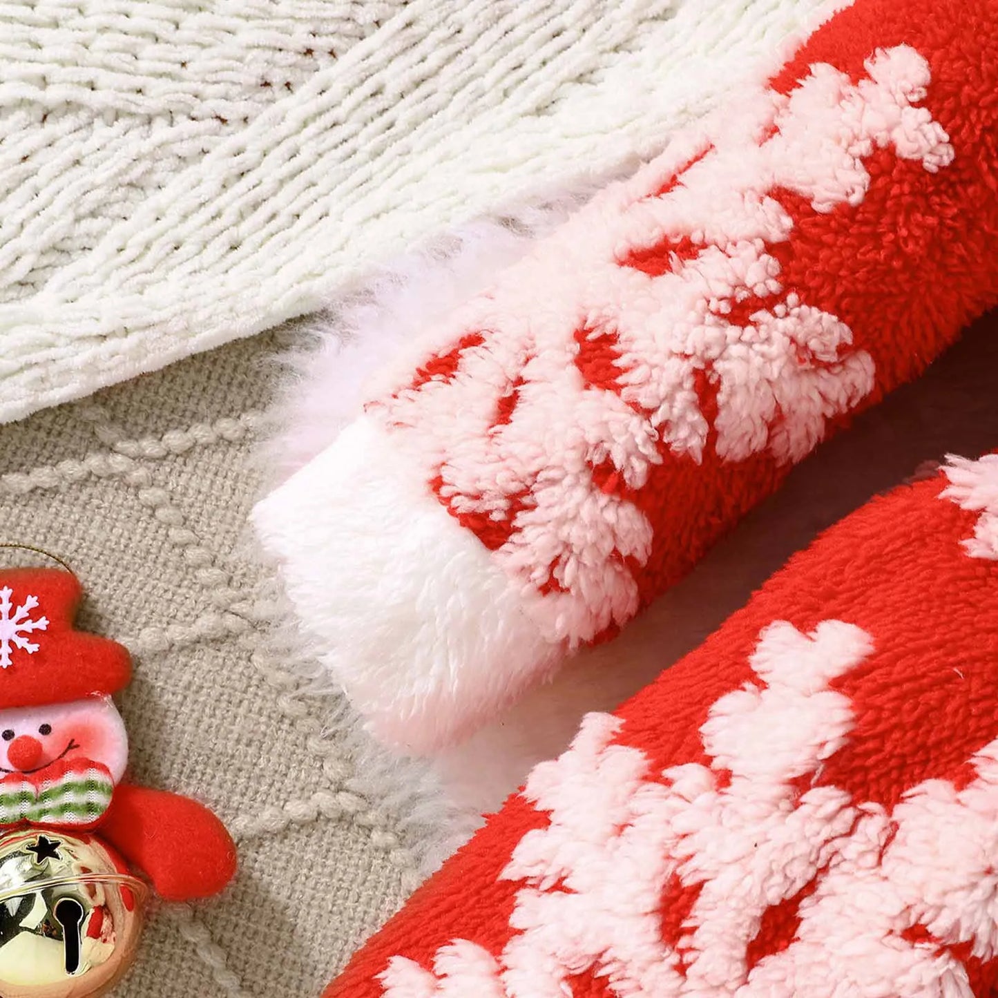 Infant Kids Girls Christmas Children's Long Sleeved Plush Santa Claus Embroidered Dress Dress+Headband Costumes Party Dresses