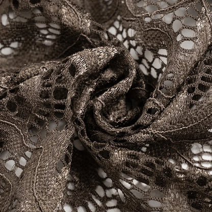 Spring  Sexy V-Neck Lace Dress with Pleated Edge See-through Short Skirt for Women European And American Cross-Border Fashion