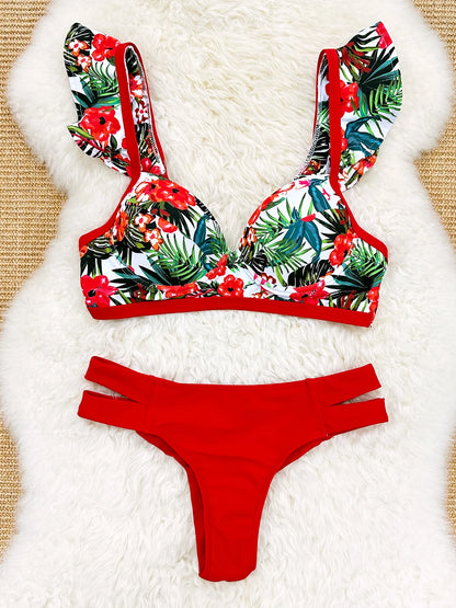 Sexy High Waist Bikini Swimsuit Brazilan Bikini Set Swimwear for Women High Leg Push Up Two Piece Bathing Suits Summer Female
