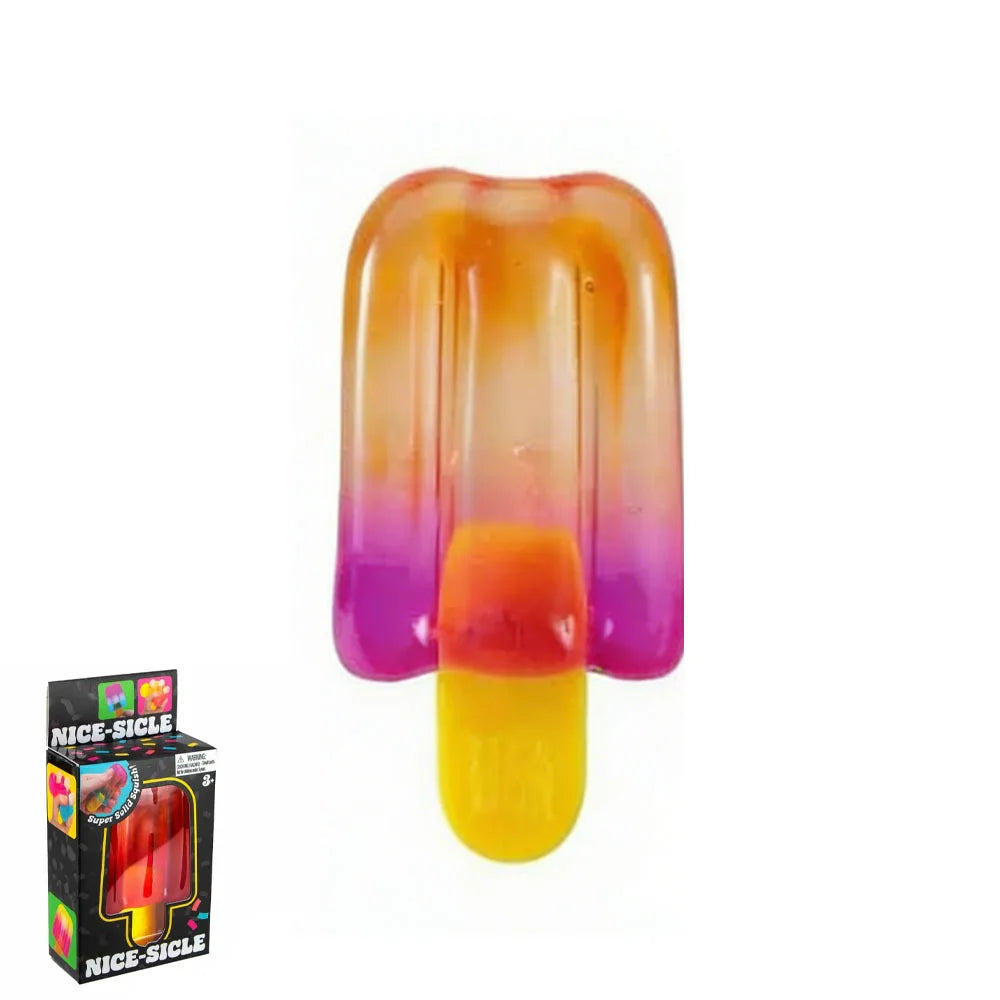 Schylling Needoh Nice Cube Sensory  Nice-Sicle Stress Relief Squishy Cube Anti-Anxiety Squeeze Object For Focus ADHD Population
